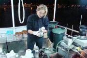 2007-09-05 Sieving sediments late evening in Belgrade.jpg