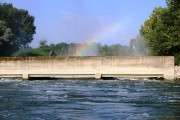Rainbow over the outlet water from the nuclear power plant in Paks 2.jpg