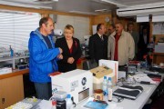 Officials and the press visiting the vessel laboratories 2.jpg