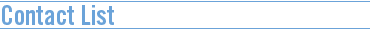 Contact List