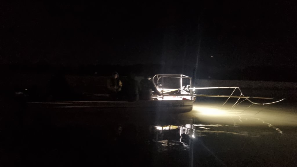 ©ICPDR Night view of people on a boat on the river